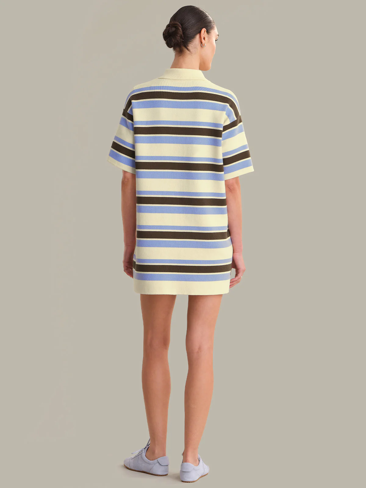 Maisy: Stripe Polo Shirt Dress - Image 3
