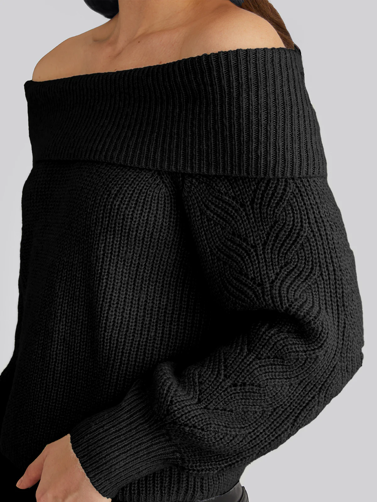 Marisa: Relaxed Off Shoulder Pullover - Image 4