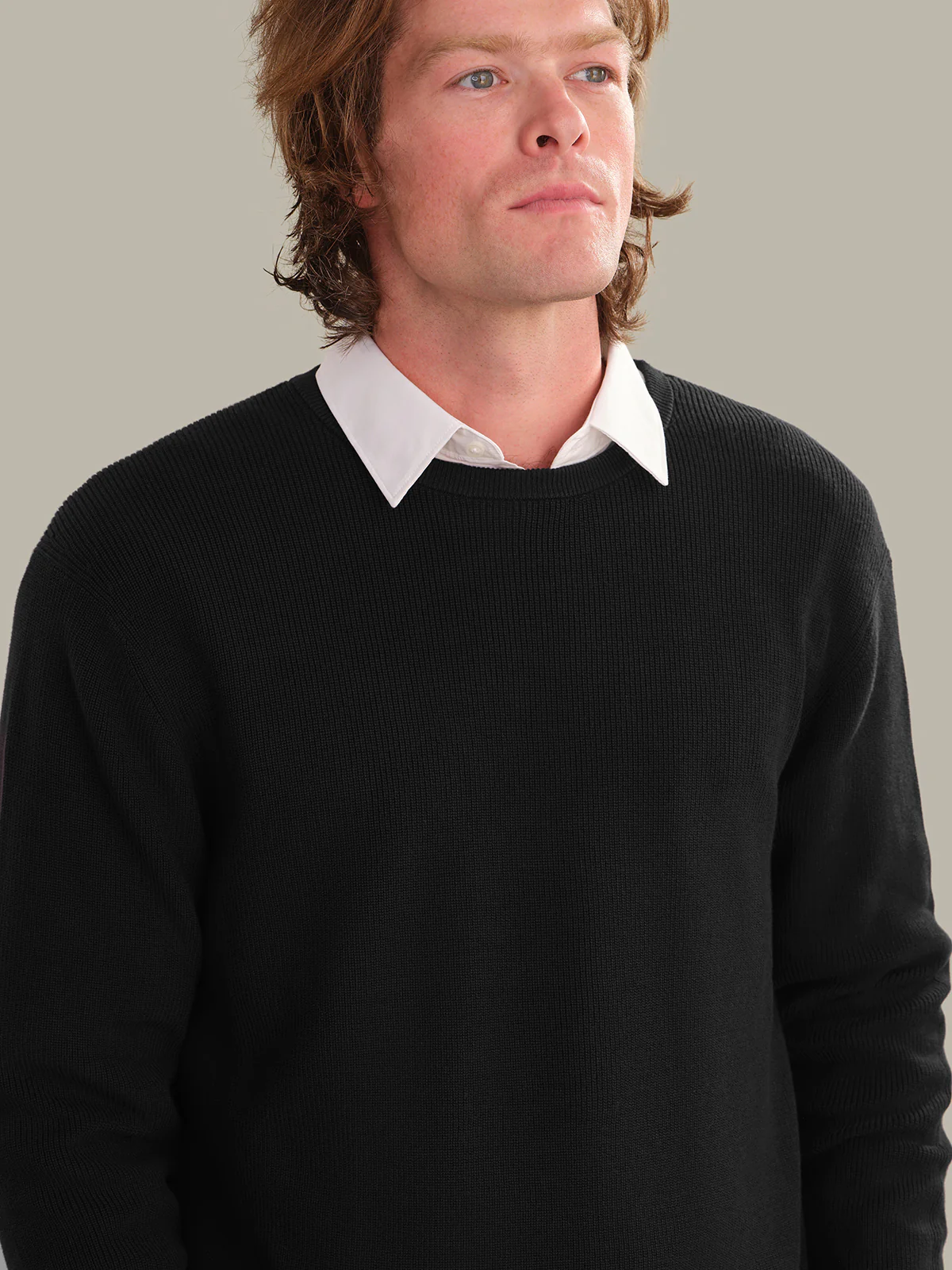 Rhett: Men's Cotton Ribbed Crewneck - Image 4