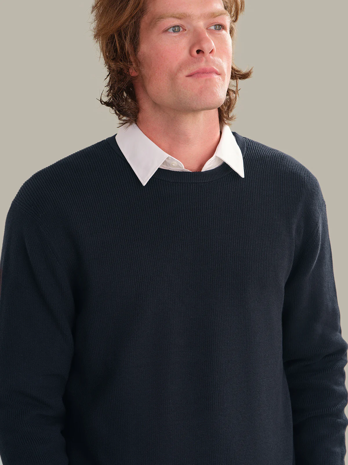 Rhett: Men's Cotton Ribbed Crewneck - Image 4