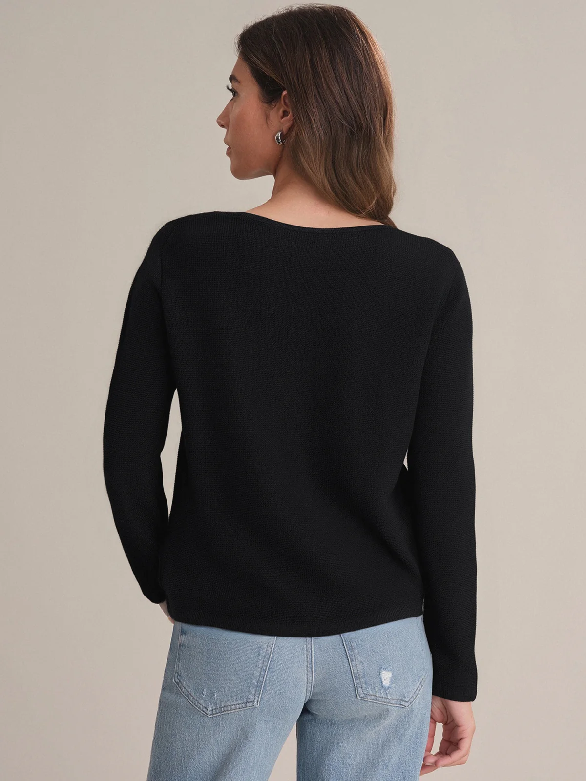 Michele: Cotton Sweater Jacket - Image 3