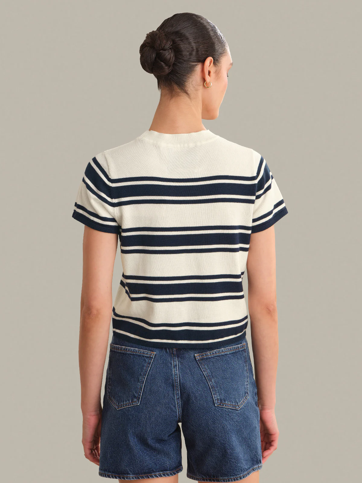 Nerida Striped Sweater Tee - Image 3