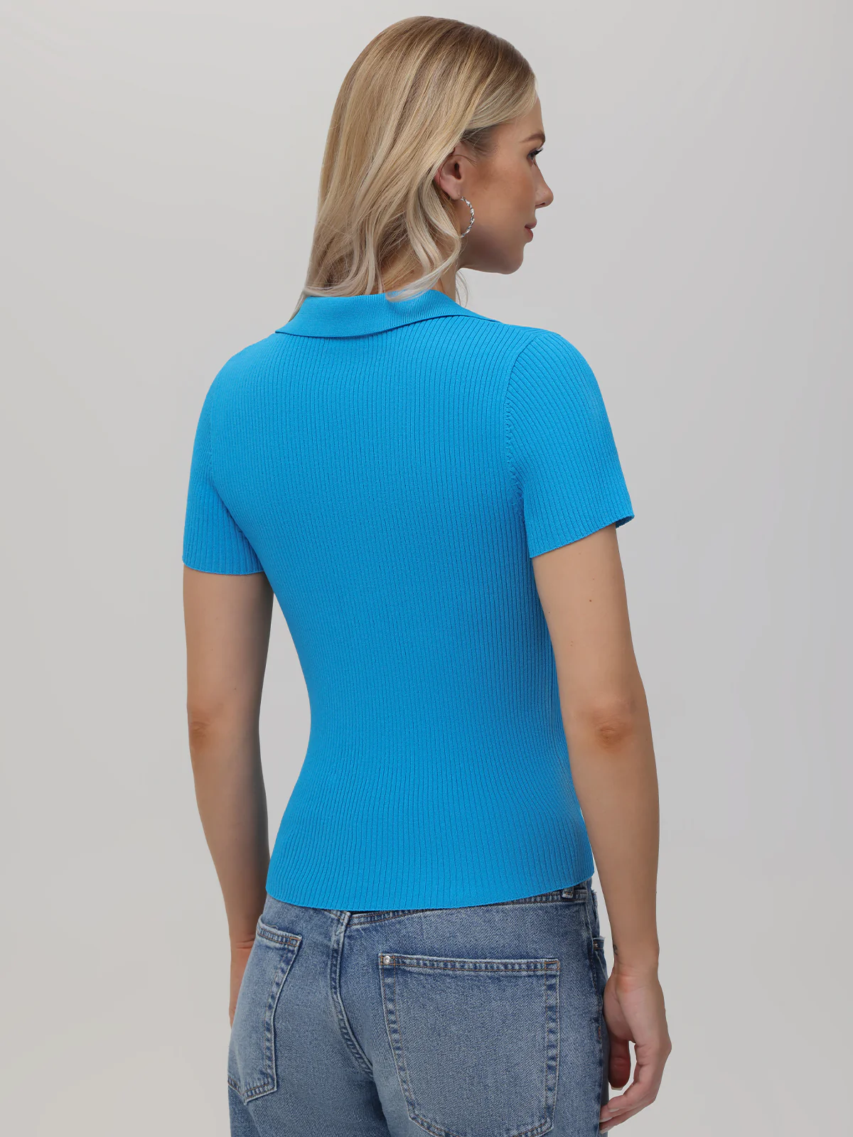 Penelope: V-Neck Polo Pullover - Image 3