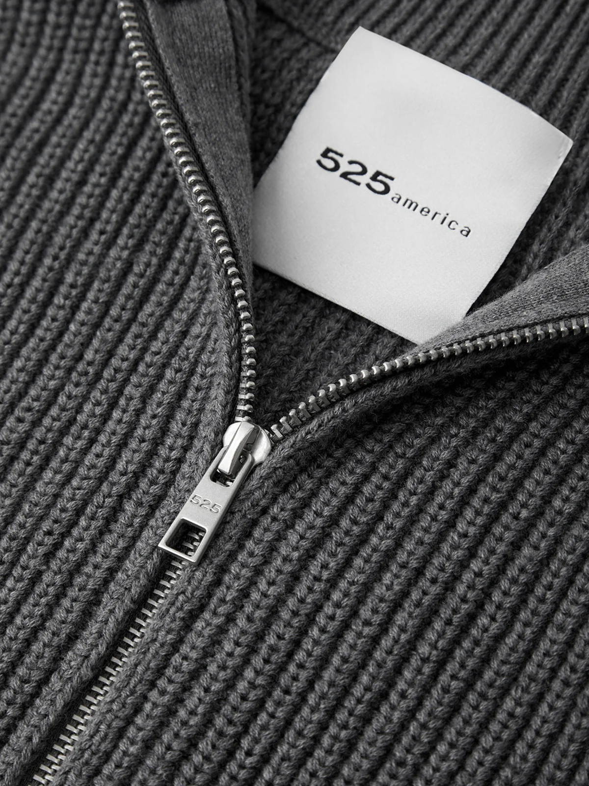 Piper: Cotton Zip-Up Collared Sweater Jacket - Image 4