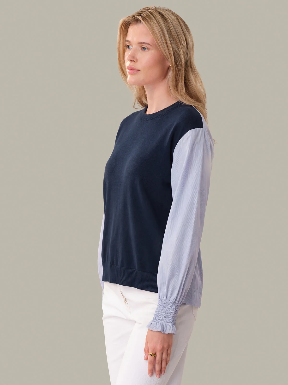 Reva: Fitted Cotton x Knit Pullover - Image 2