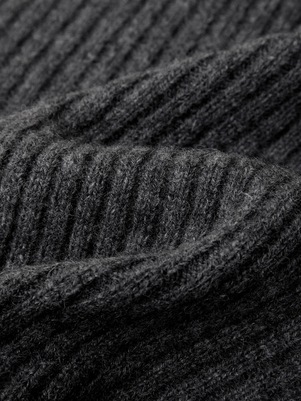 Ribbed 100% Cashmere Cowl Scarf - Image 4