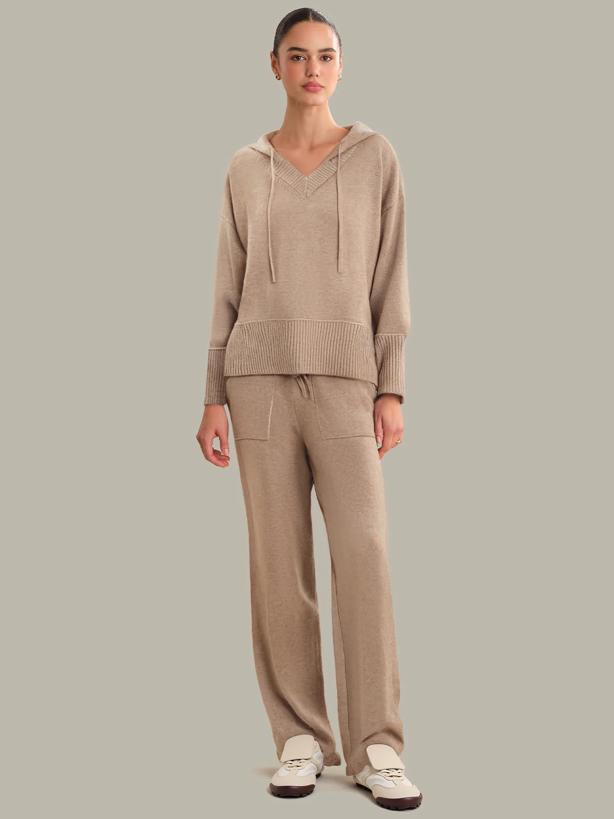 Rosalie: Cashmere Blend Wide Leg Pants - Image 4