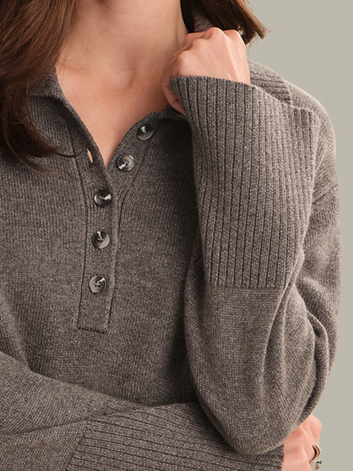Simone: Oversized Polo Pullover - Image 6