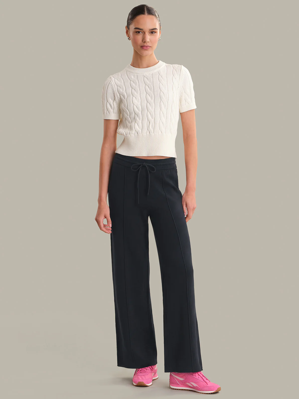 Taren: Pintuck Wide Leg Pants - Image 4