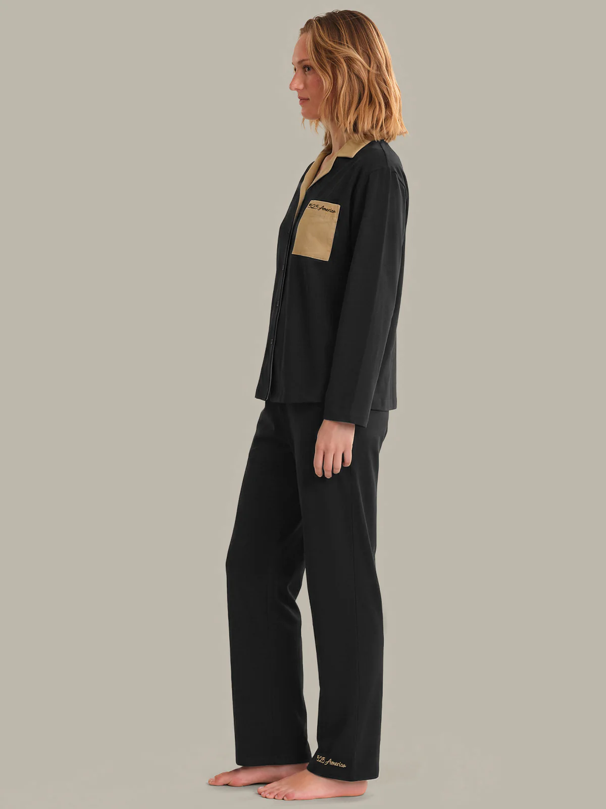 The Cotton Colorblock Sleep Set - Image 2