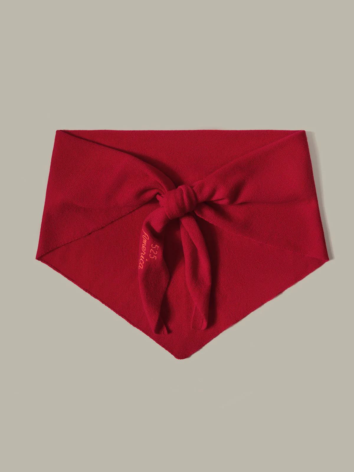 The Oversized Elle: 100% Cashmere Embroidered Triangle Scarf