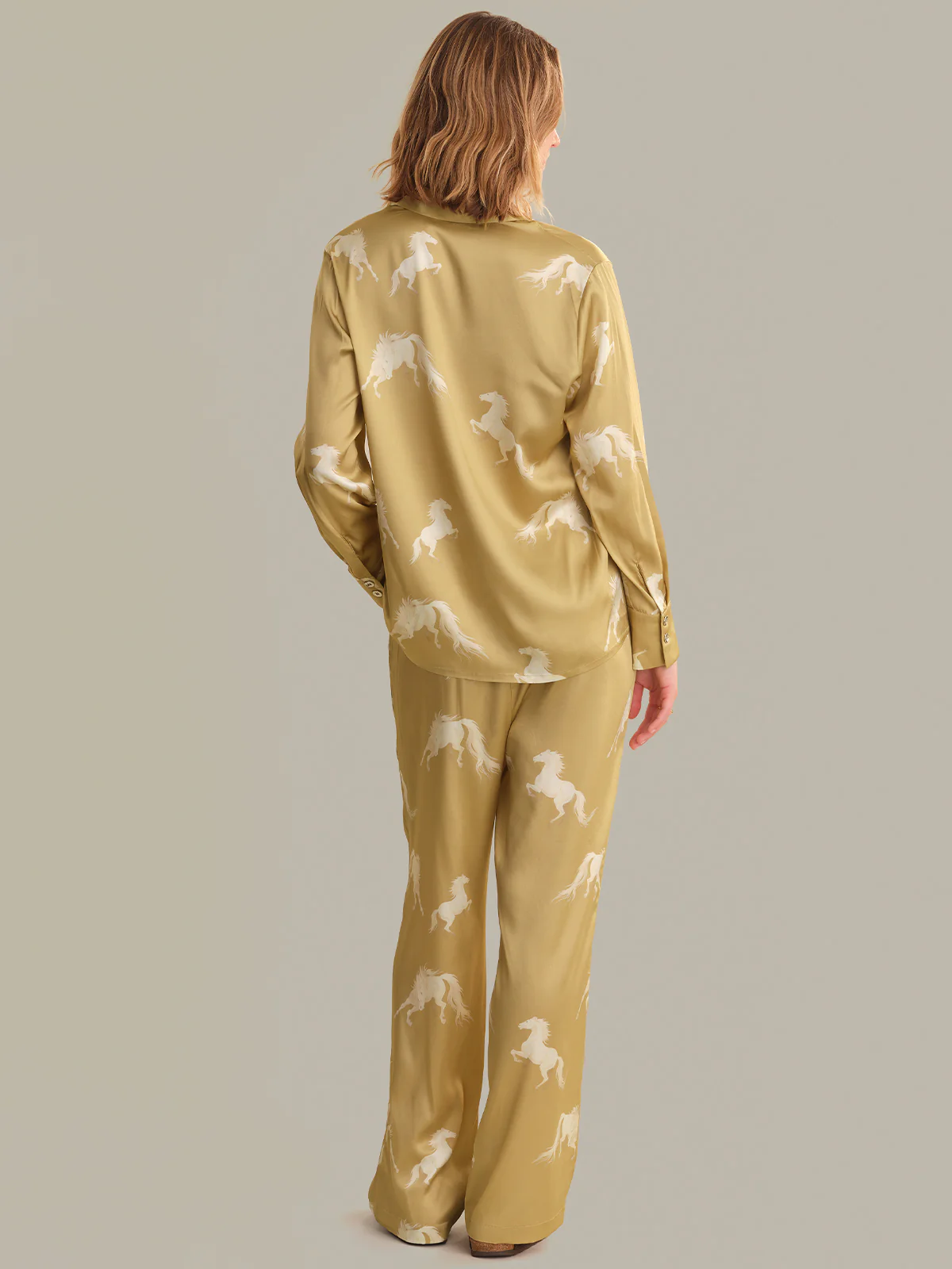 The Silk Blend Sleep Set in Fire Horse - Image 3