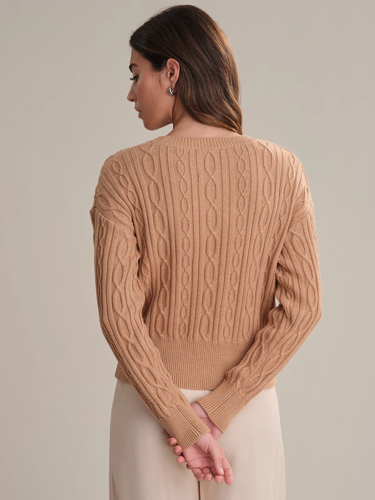 Theresa: Cable Cotton Sweater - Image 3