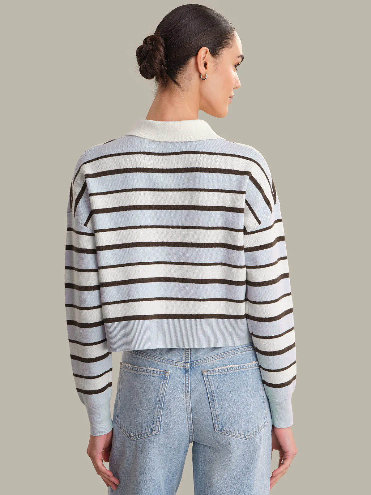 Tia: Striped Polo Pullover - Image 3