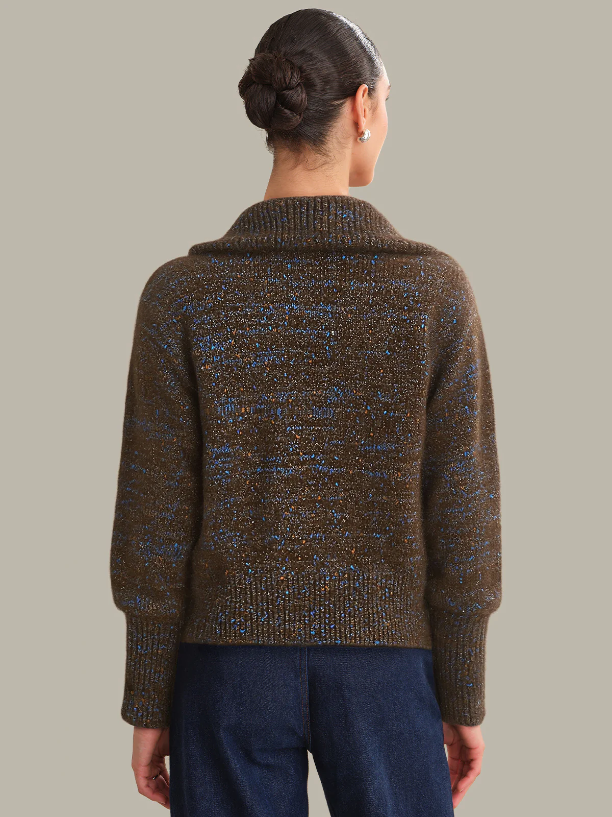 Trina: Space-Dye Sweater Jacket - Image 3