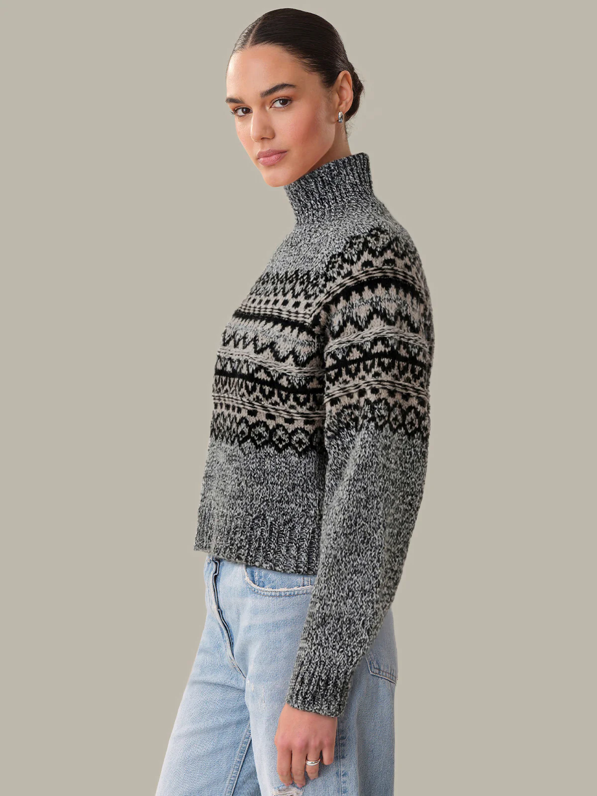 Vail: Fair Isle Mockneck Sweater - Image 3
