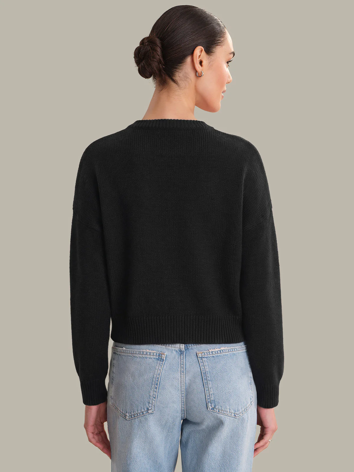 Veda: Classic Cotton Crewneck Sweater - Image 3