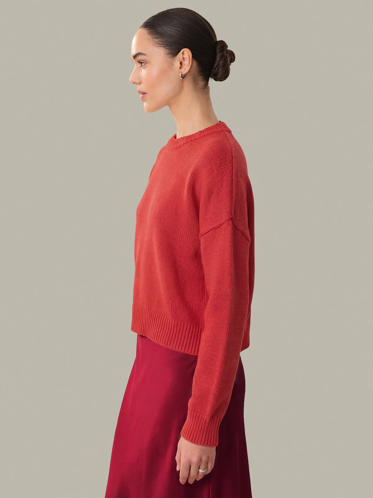 Veda: Classic Cotton Crewneck Sweater - Image 2