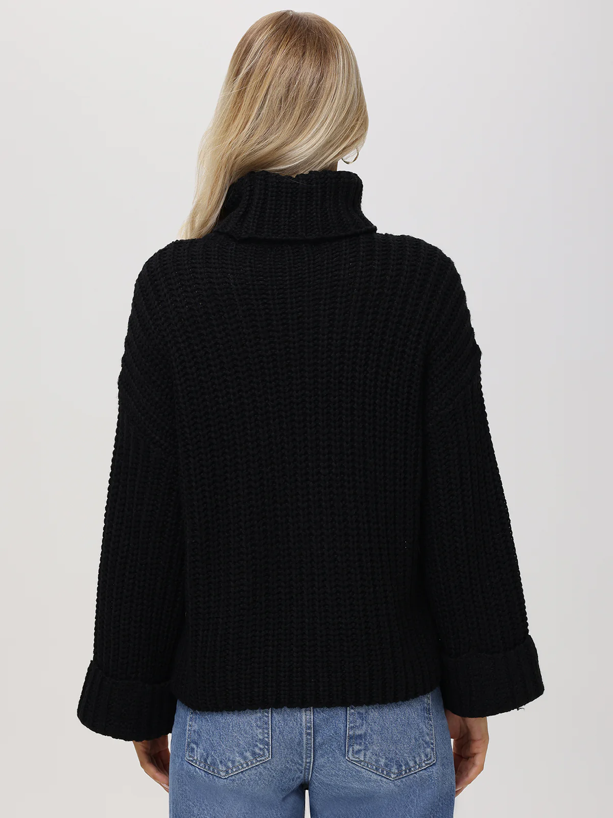 Vida: Turtleneck Shaker Pullover - Image 3