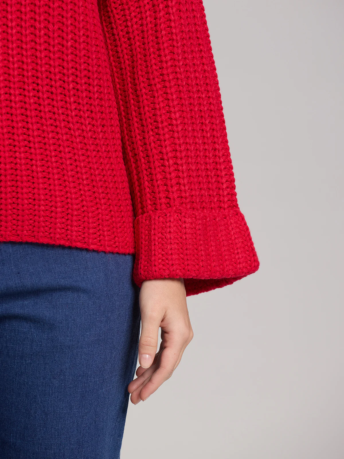 Vida: Turtleneck Shaker Pullover - Image 5