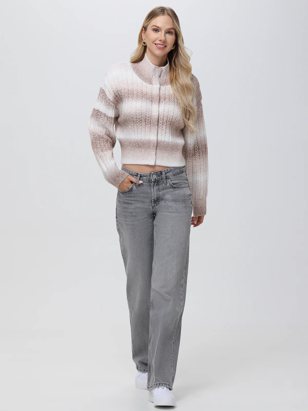 Willow: Ombre Sequin Crop Cardigan - Image 5