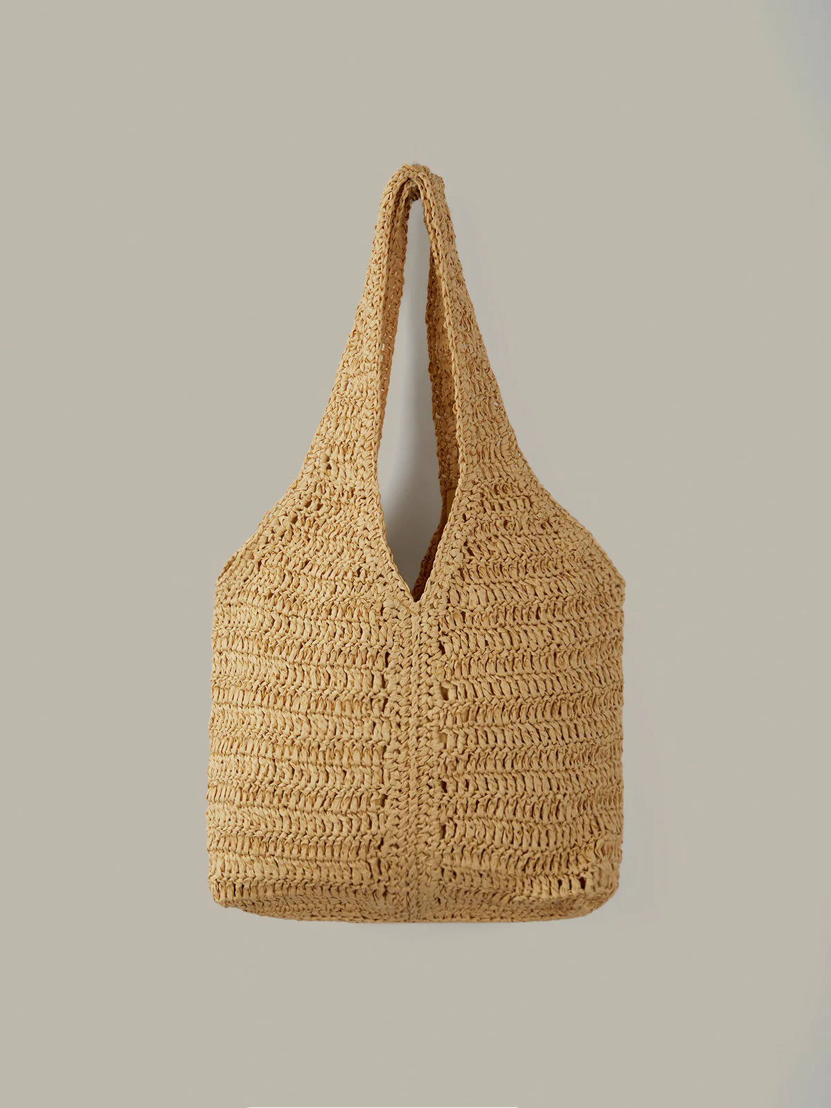 Woven Straw Tote Bag